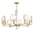 Savoy House Leighton 8-Light Chandelier, Warm Brass