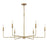 Savoy House Salerno 6-Light Chandelier, Warm Brass