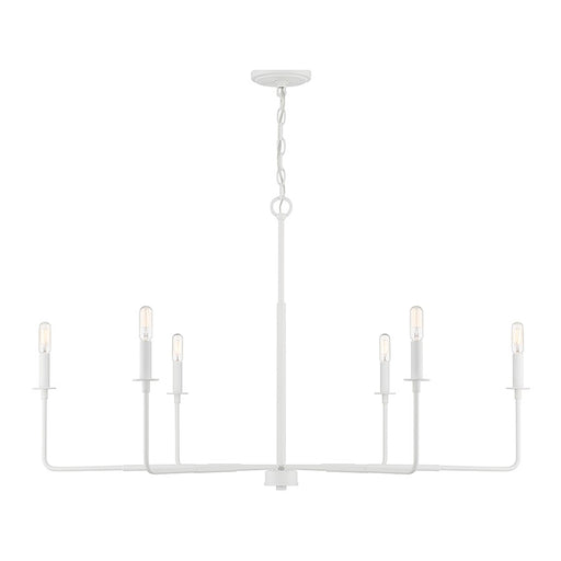 Savoy House Salerno 6-Light Chandelier, White Bisque - 1-2221-6-83