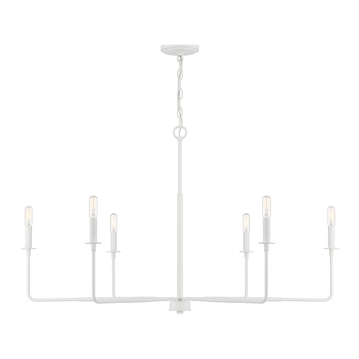 Savoy House Salerno 6-Light Chandelier, White Bisque - 1-2221-6-83