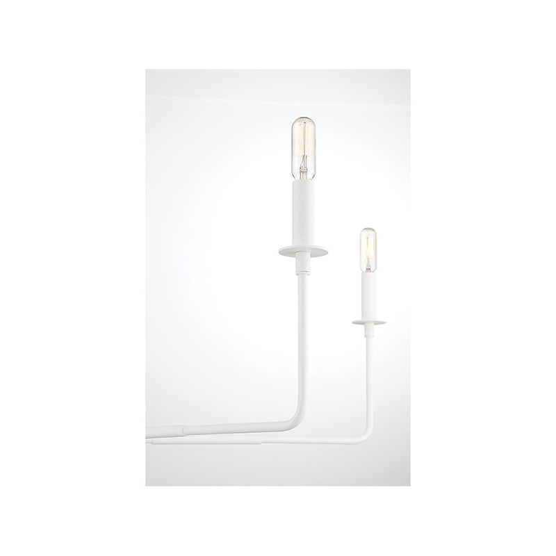 Savoy House Salerno 6-Light Chandelier, White Bisque