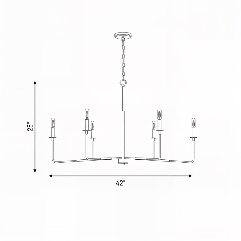 Savoy House Salerno 6 Light Chandelier