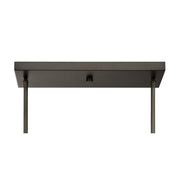 Savoy House Sheriden 48in 4-Light Chandelier | Artisanal Modern Mediterranean Bronze Metal and Bronze Rippled Glass | Kitchen Island & | Model 1-2274-4-15