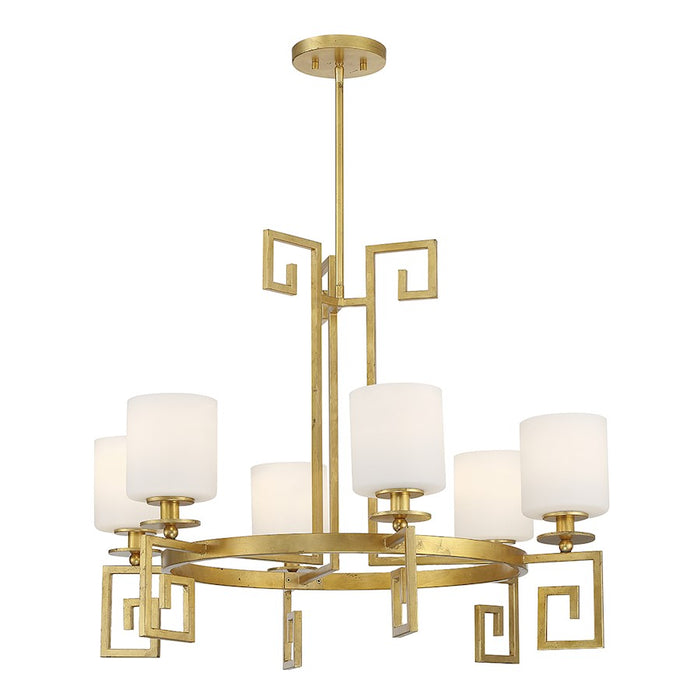 Savoy House Quatrain 6-Light Chandelier, True Gold