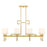 Savoy House Quatrain 8-Light Linear Chandelier, True Gold