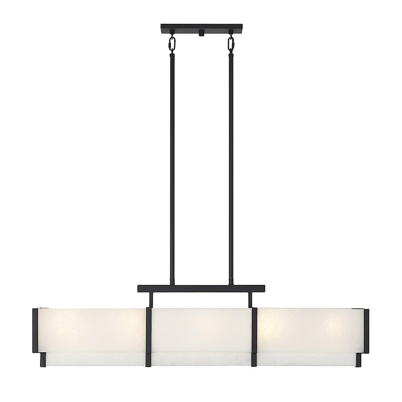 Savoy House Orleans 5-Light Linear Chandelier, Black Cashmere