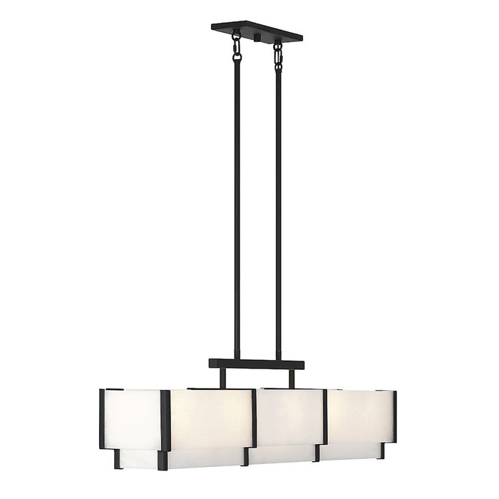 Savoy House Orleans 5-Light Linear Chandelier, Black Cashmere