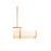 Savoy House Orleans 5-Light Linear Chandelier, Distressed Gold