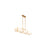 Savoy House Orleans 5-Light Linear Chandelier, Distressed Gold