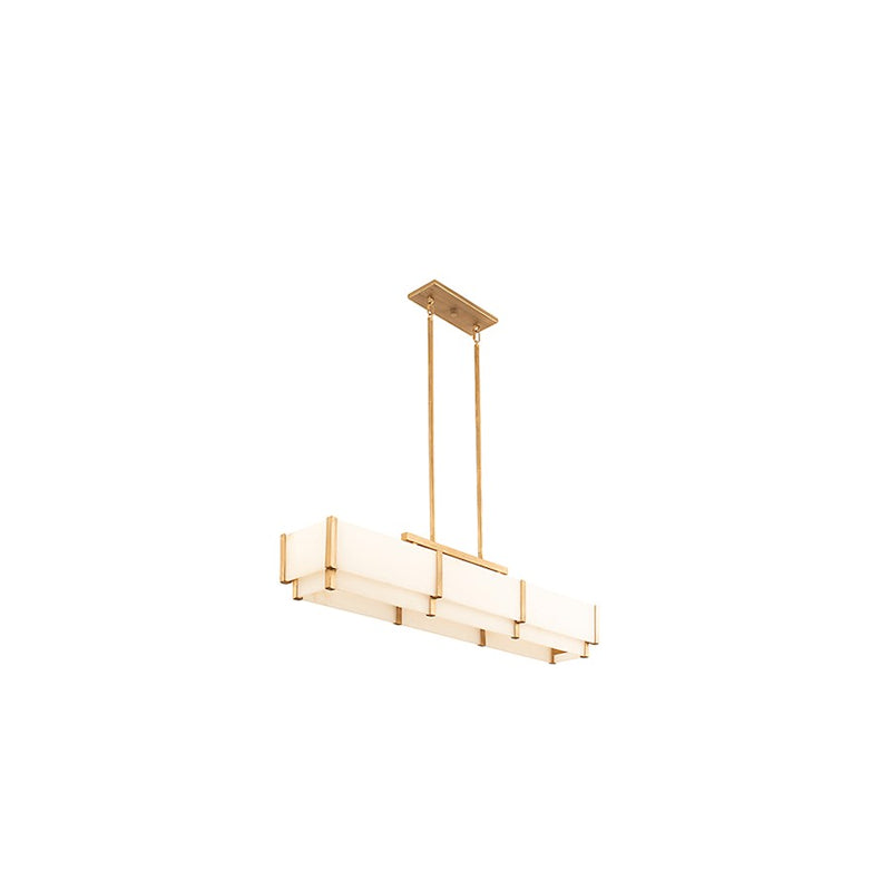 Savoy House Orleans 5-Light Linear Chandelier, Distressed Gold