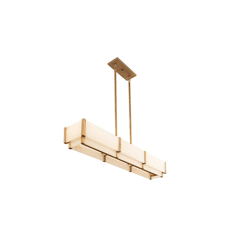 Savoy House Orleans 5-Light Linear Chandelier, Distressed Gold