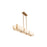 Savoy House Orleans 5-Light Linear Chandelier, Distressed Gold