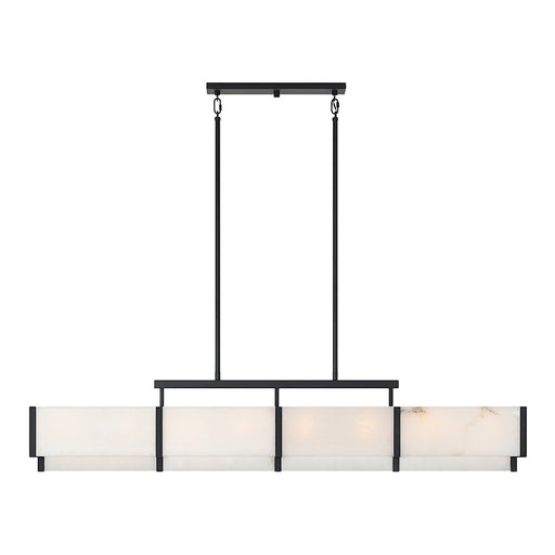 Savoy House Orleans 8-Light Linear Chandelier, Black Cashmere
