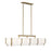 Savoy House Orleans 8-Light Linear Chandelier, Distressed Gold - 1-2332-8-60