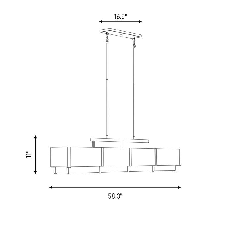 Savoy House Orleans 8-Light Linear Chandelier