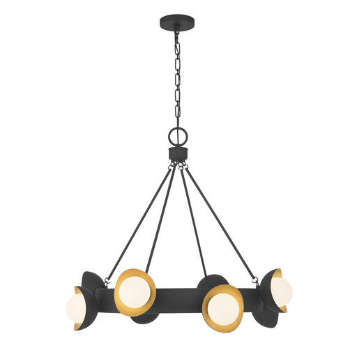 Savoy House Pierson 8Lt Chandelier, Black Cashmere/True Gold - 1-2411-8-343