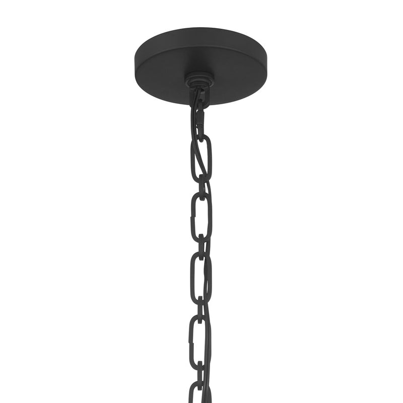 Savoy House Pierson 8Lt Chandelier, Black Cashmere/True Gold