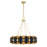 Savoy House Pelham 16Lt Chandelier, Black Cashmere/True Gold - 1-2414-16-343