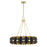 Savoy House Pelham 16Lt Chandelier, Black Cashmere/True Gold