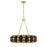 Savoy House Pelham 16Lt Chandelier, Black Cashmere/True Gold