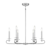Savoy House Torino 6-Light Chandelier, Polished Nickel - 1-2450-6-109
