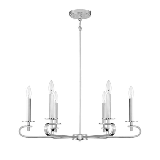 Savoy House Torino 6-Light Chandelier, Polished Nickel