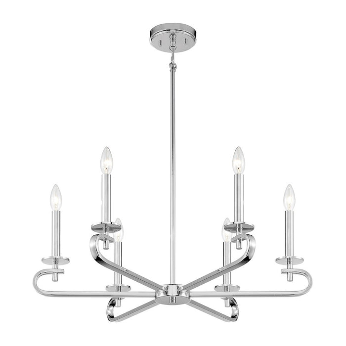 Savoy House Torino 6-Light Chandelier, Polished Nickel