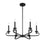 Savoy House Torino 6-Light Chandelier, Matte Black