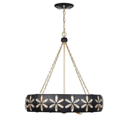 Savoy House Venice 6-Light Chandelier, Metropolis Black/Gold