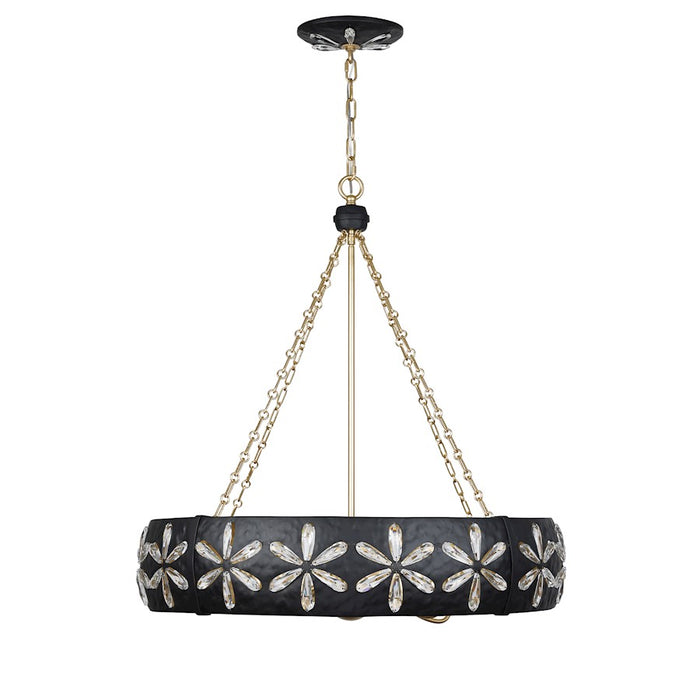 Savoy House Venice 6-Light Chandelier, Metropolis Black/Gold