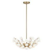 Savoy House Flores 4 Lt Chandelier, Noble Brass - 1-2500-4-127