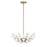 Savoy House Flores 4 Lt Chandelier, Noble Brass