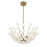 Savoy House Flores 4 Lt Chandelier, Noble Brass