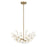 Savoy House Flores 4 Lt Chandelier, Noble Brass