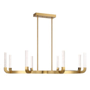 Savoy House Del Mar 8Lt Chandelier, Brass/Clear Seeded Acrylic - 1-2507-8-322