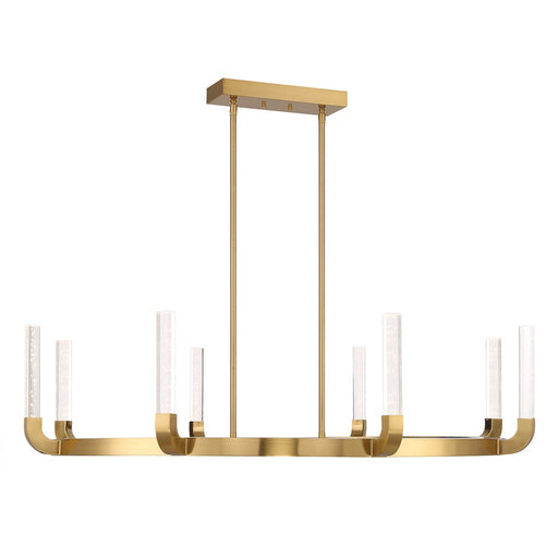 Savoy House Del Mar 8Lt Chandelier, Brass/Clear Seeded Acrylic - 1-2507-8-322