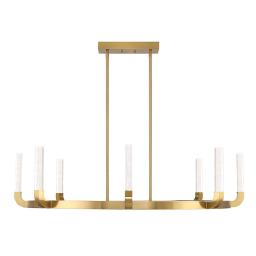 Savoy House Del Mar 8Lt Chandelier, Brass/Clear Seeded Acrylic