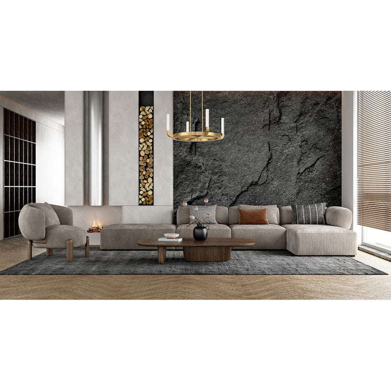 Savoy House Del Mar 4-Light LED Chandelier, Warm Brass