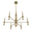 Savoy House Crescent 6 Lt 30" Chandelier, Noble Brass