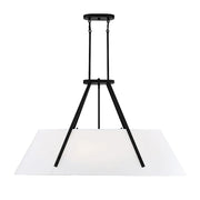 Savoy House Newport 6-Light Oval Chandelier, Matte Black - 1-2520-6-89