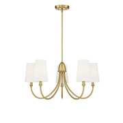 Savoy House Cameron 5-Light Chandelier, Warm Brass - 1-2540-5-322