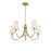 Savoy House Cameron 5-Light Chandelier, Warm Brass