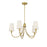 Savoy House Cameron 5-Light Chandelier, Warm Brass