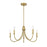 Savoy House Cameron 5-Light Chandelier, Warm Brass