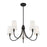 Savoy House Cameron 5-Light Chandelier, Matte Black