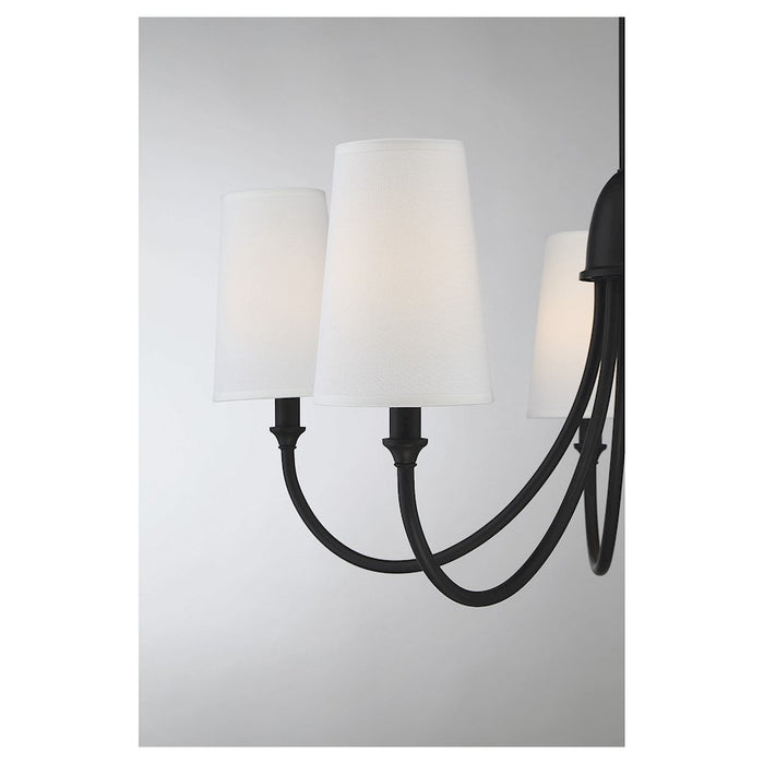 Savoy House Cameron 5-Light Chandelier, Matte Black