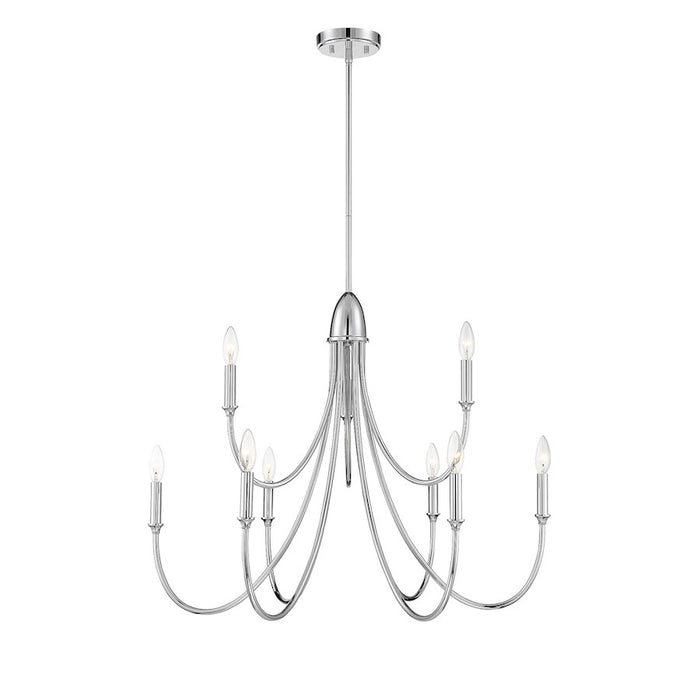 Savoy House Cameron 9-Light Chandelier, Polished Nickel