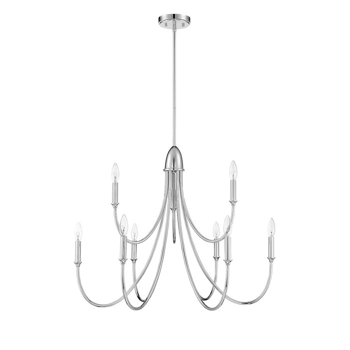 Savoy House Cameron 9-Light Chandelier, Polished Nickel