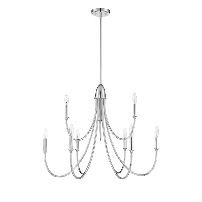 Savoy House Cameron 9-Light Chandelier, Polished Nickel