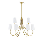 Savoy House Cameron 9-Light Chandelier, Warm Brass - 1-2541-9-322
